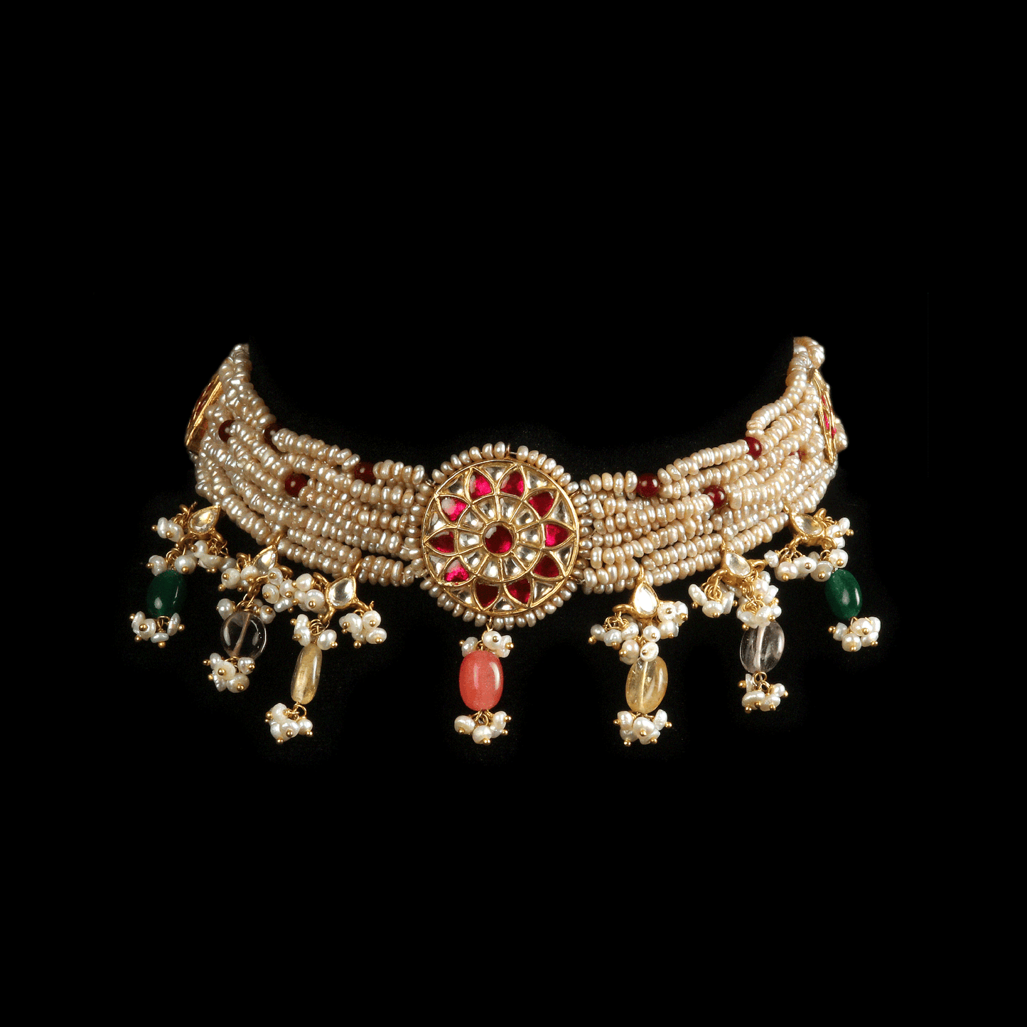 Silver Antique Pearl Necklace