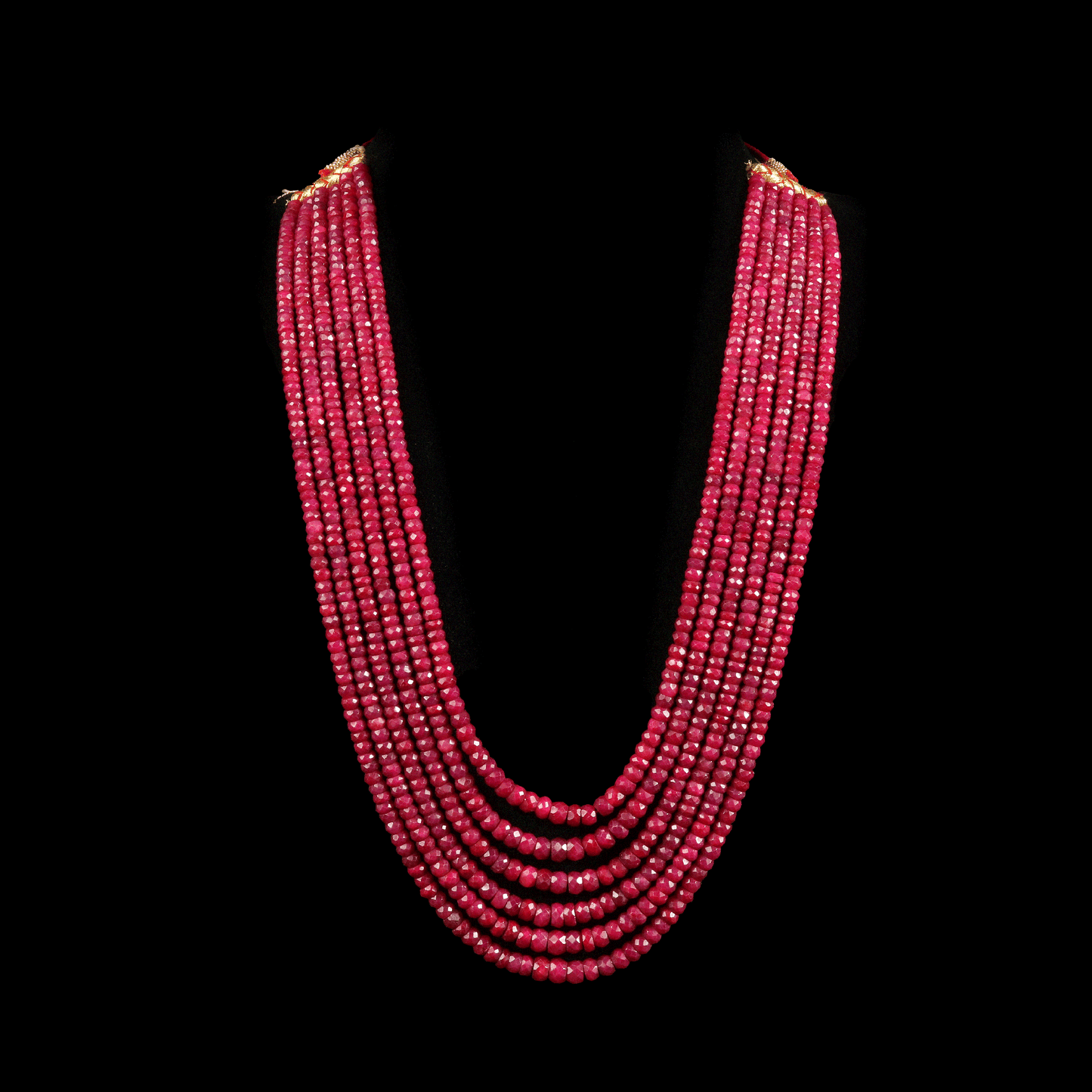 Uncut Ruby Necklace