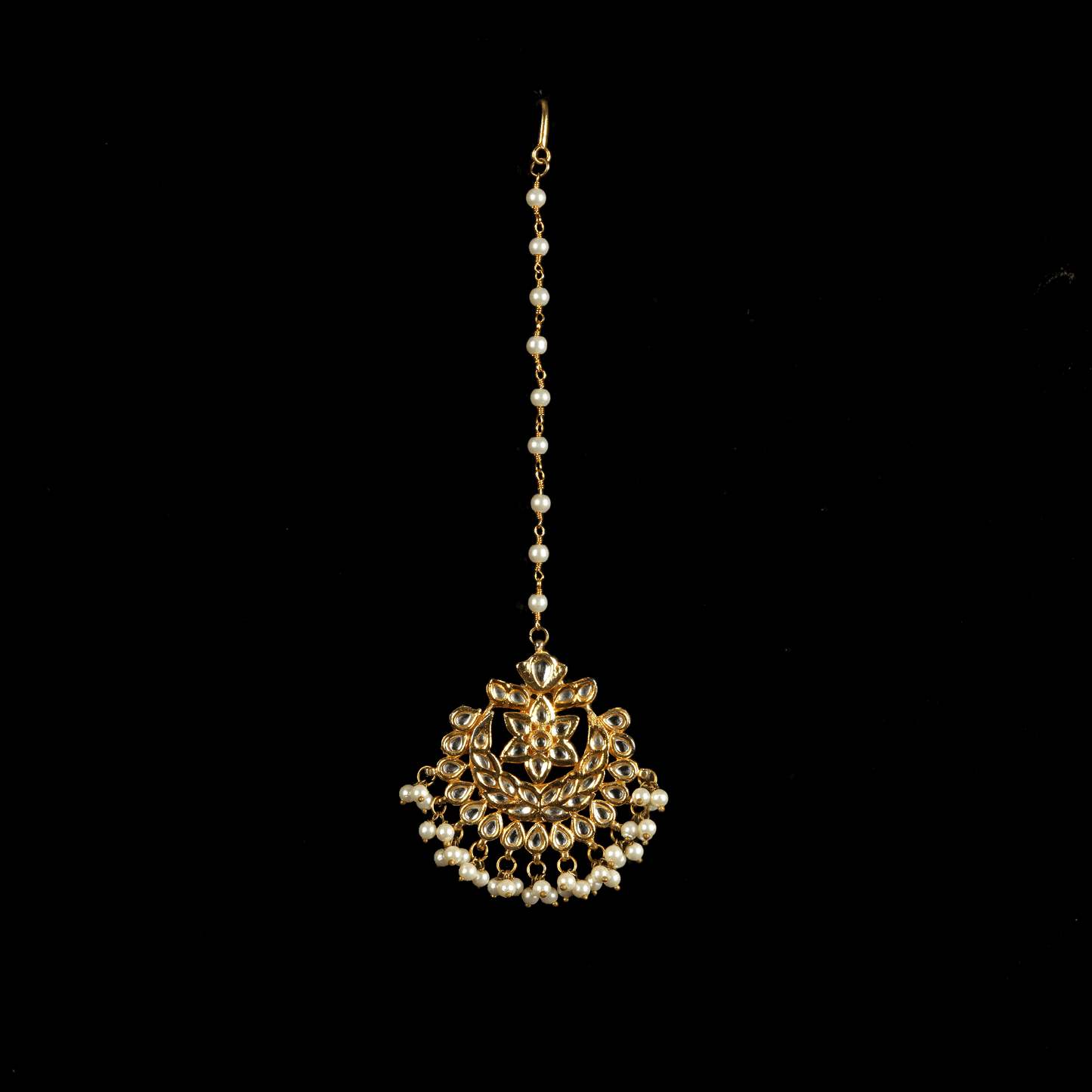 Kundan pearl tikka
