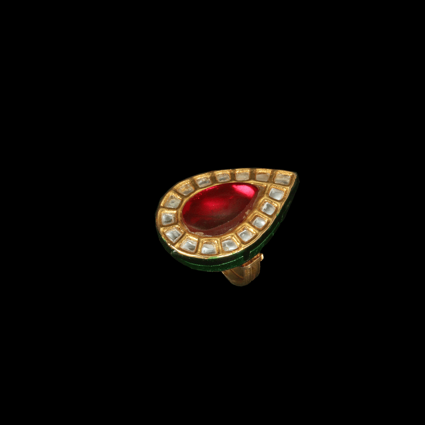 Ruby Due Drop Cocktail Ring