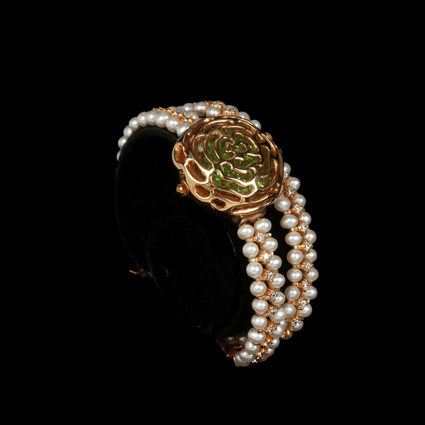 Water Pearl & Zircon Watch