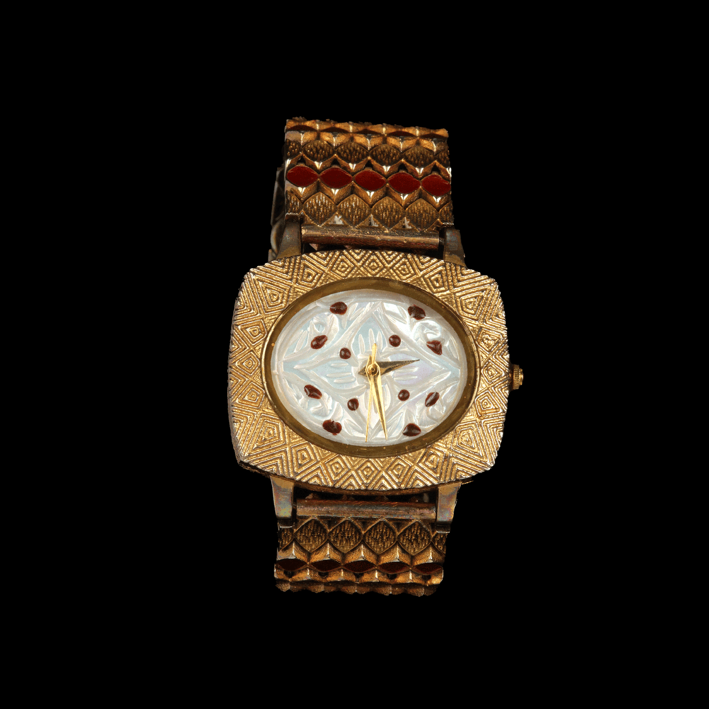 Silver Mother of Pearl Dial Watch