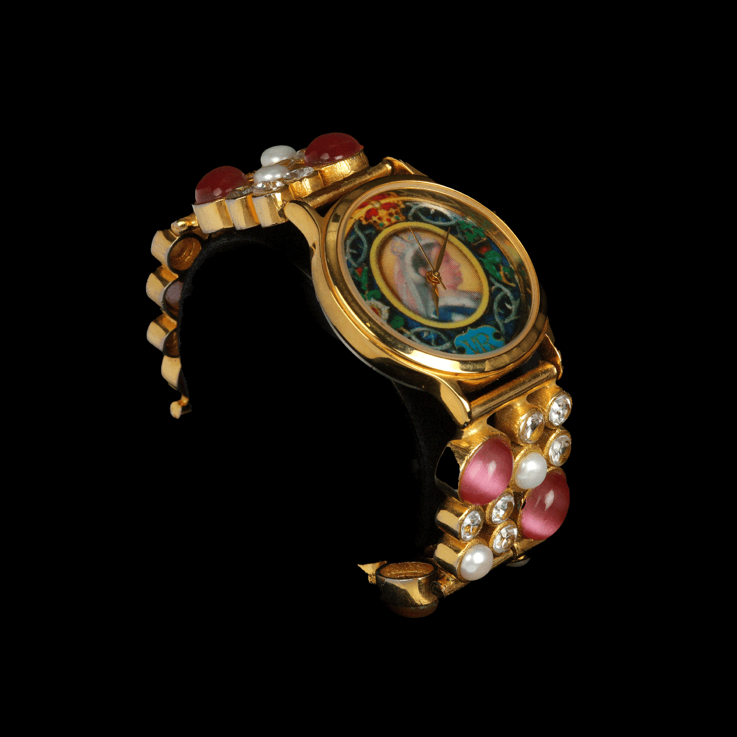 Silver & Jadatar Watch