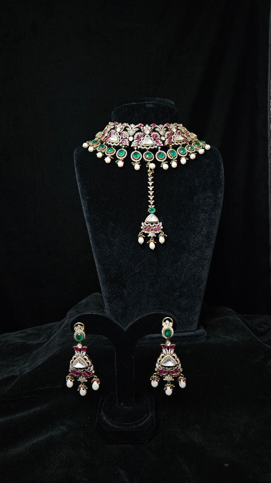 Ruby, Emerald,Victorian Set