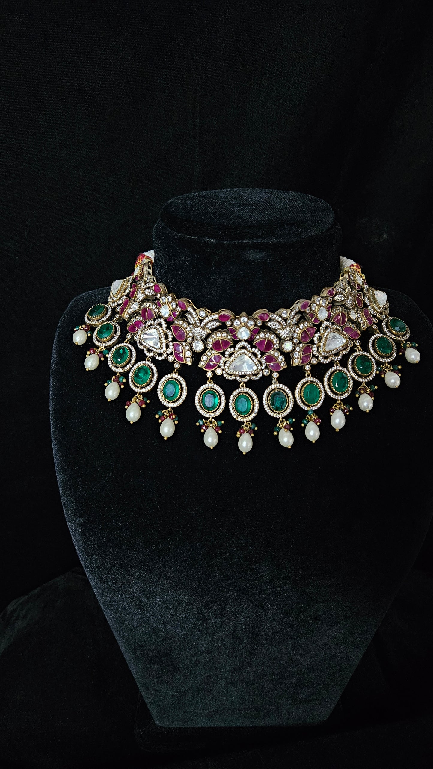 Ruby, Emerald,Victorian Set