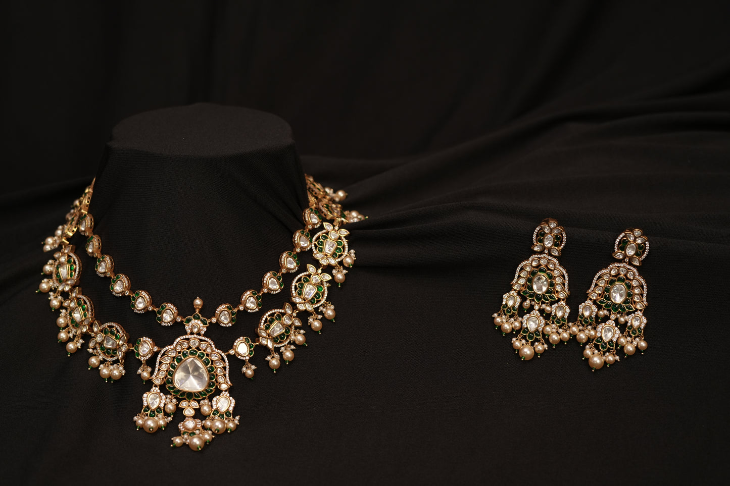Emerald Polki Set