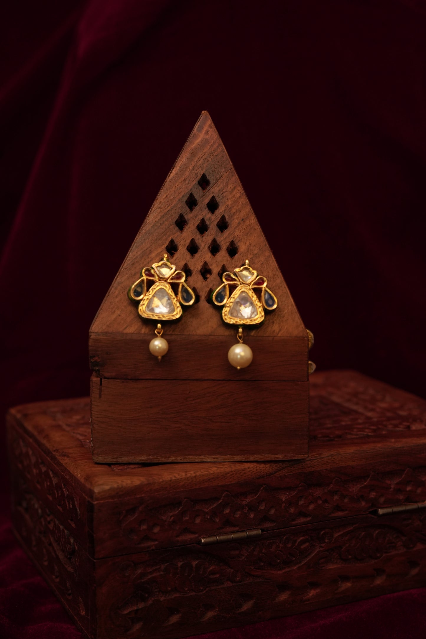 Royal Big Polki with Pearl Set.