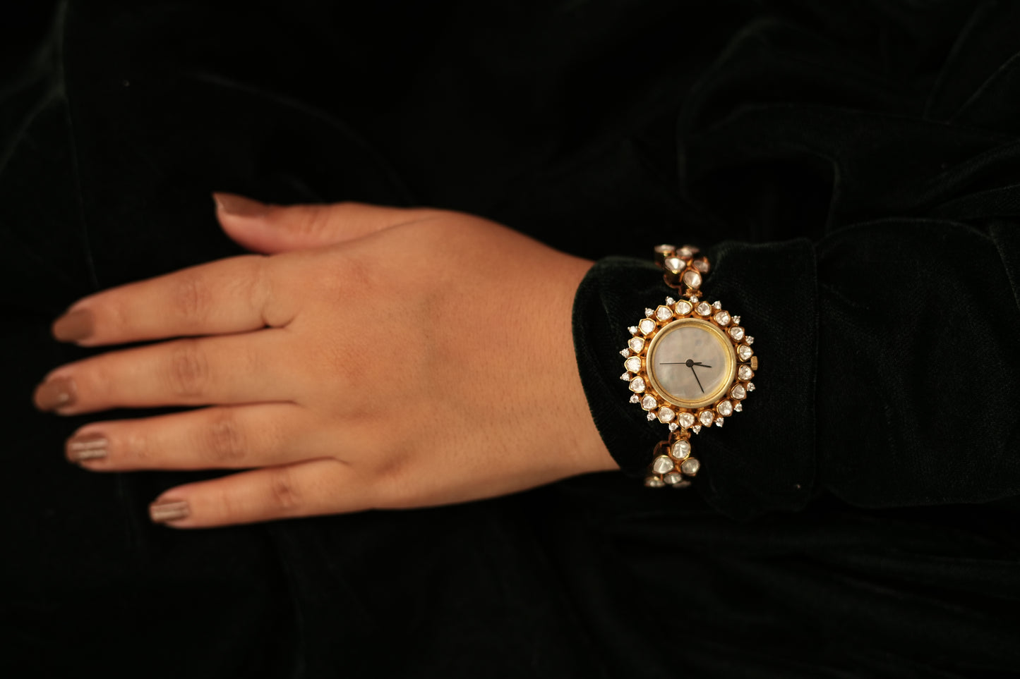 Noor Polki Kada Watch.