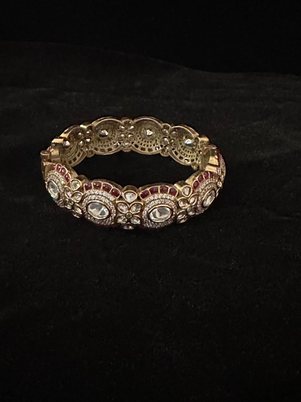 Rajsi Polki Ruby Bangle.