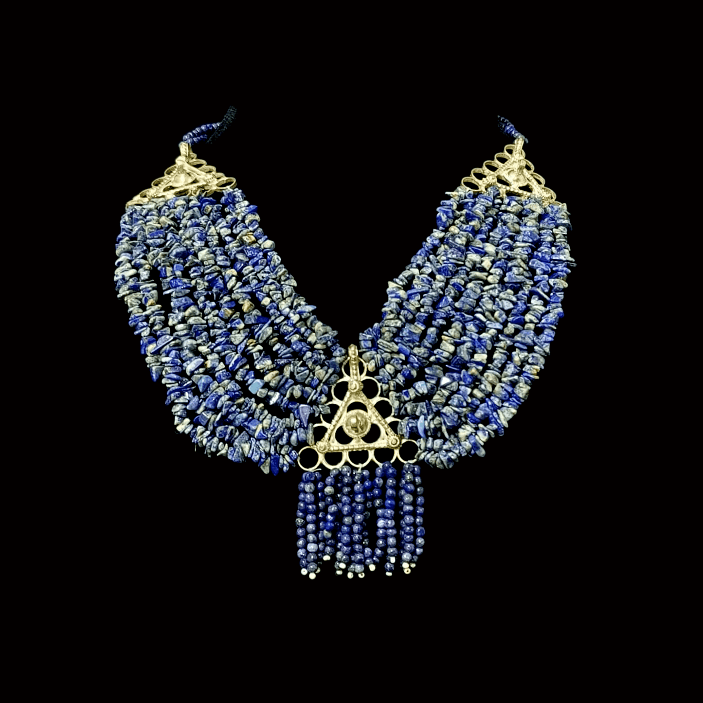 Sapphire stone mala