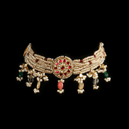 Silver Antique Pearl Necklace