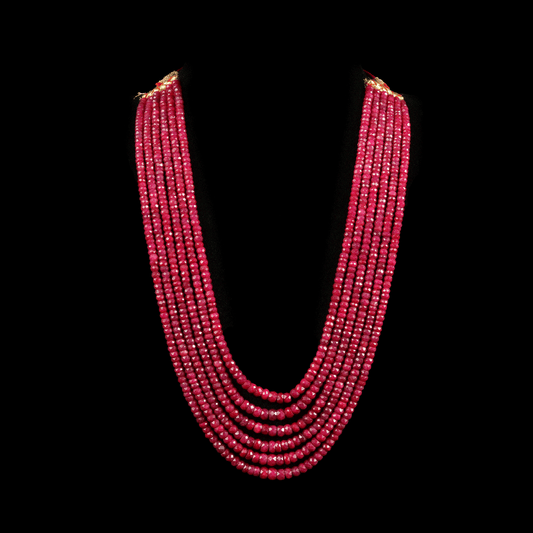 Uncut Ruby Necklace