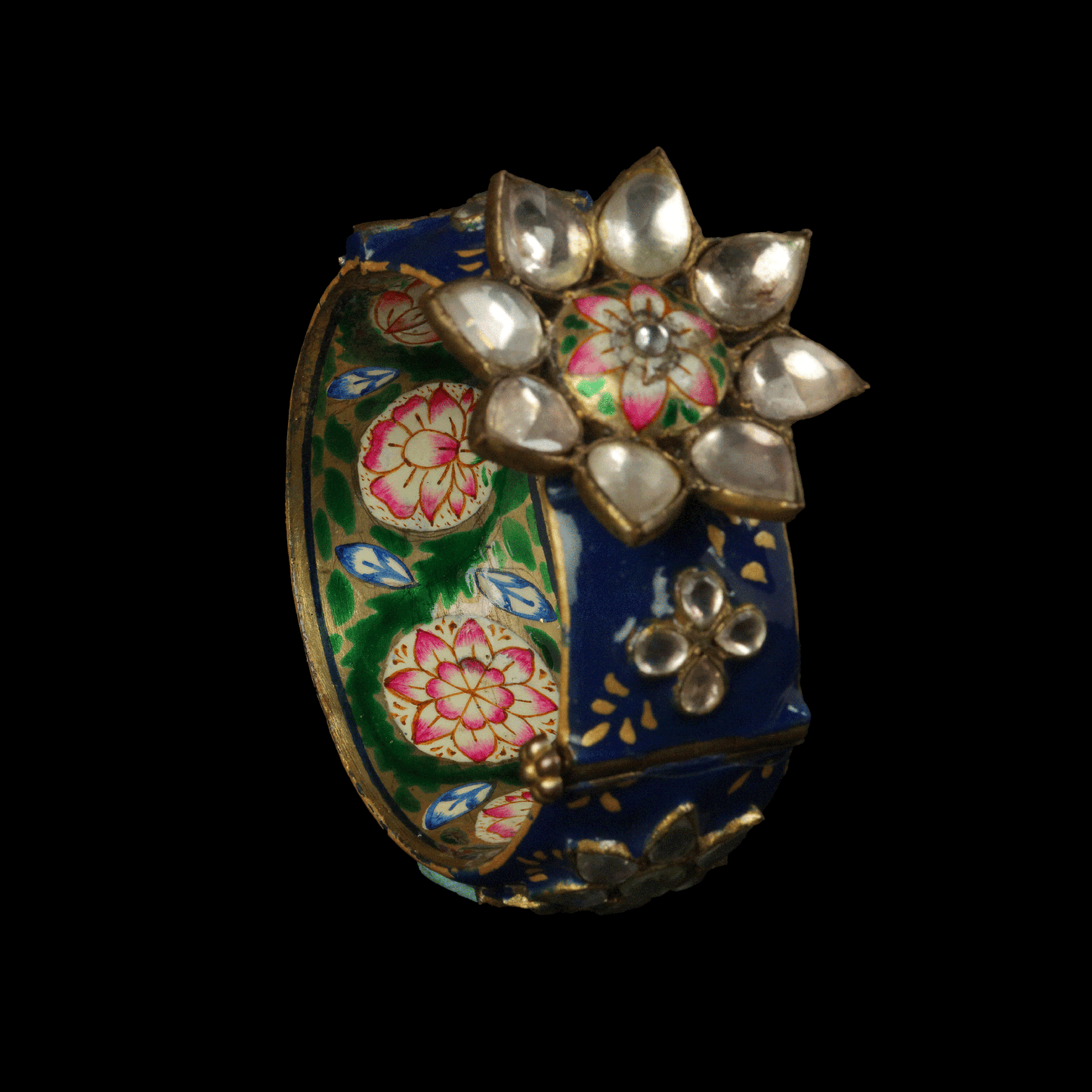 Floral Blue Bangle