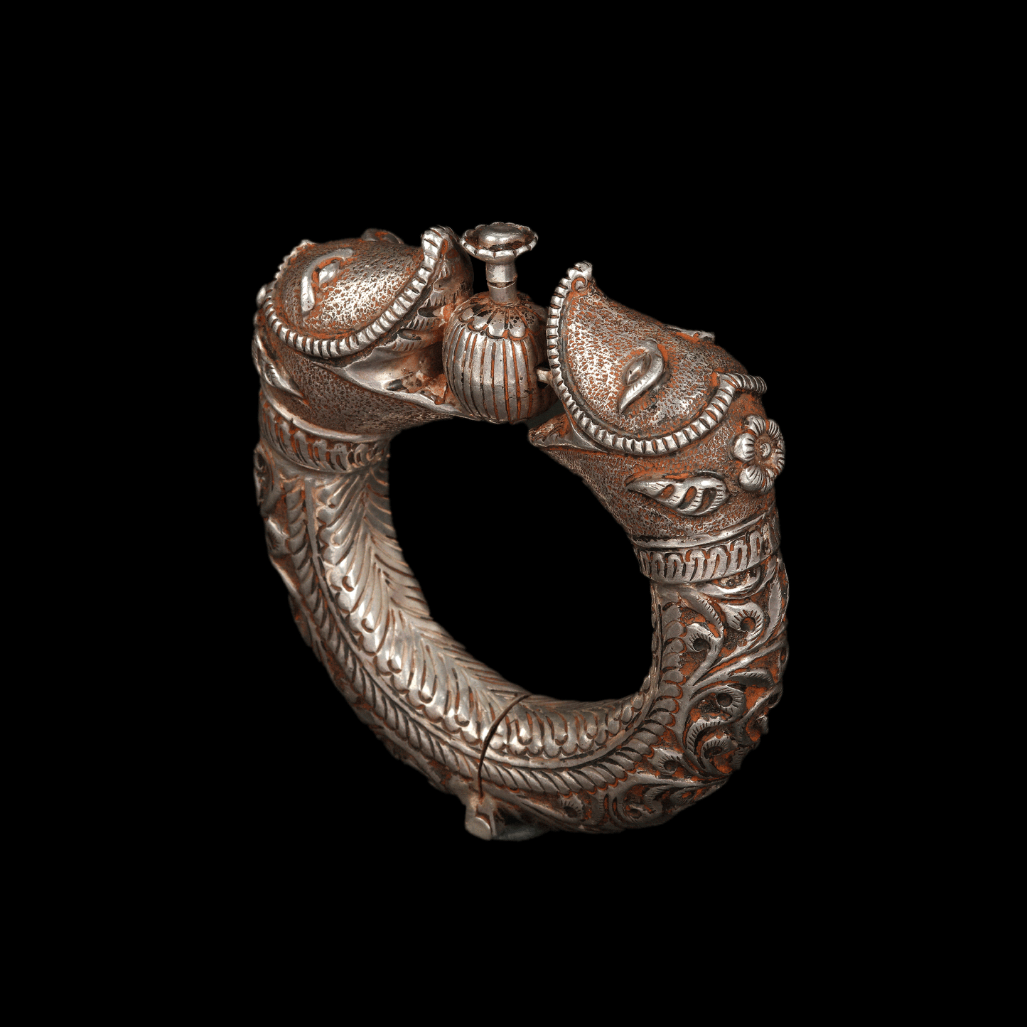 Oxidize Silver Kada