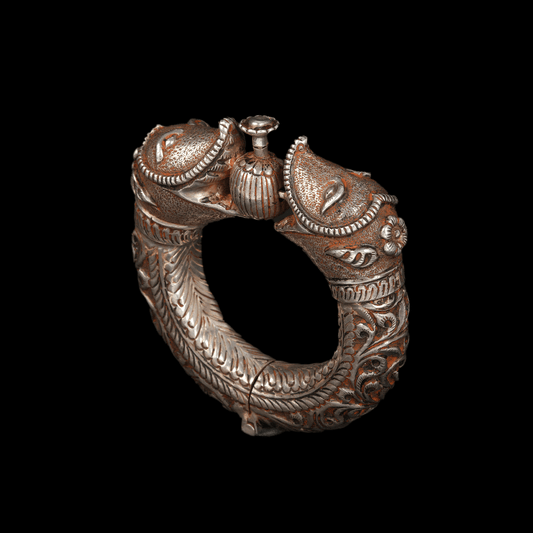 Oxidize Silver Kada