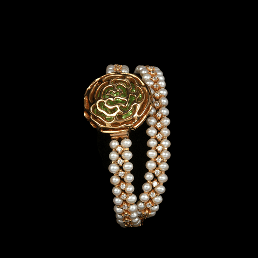 Water Pearl & Zircon Watch