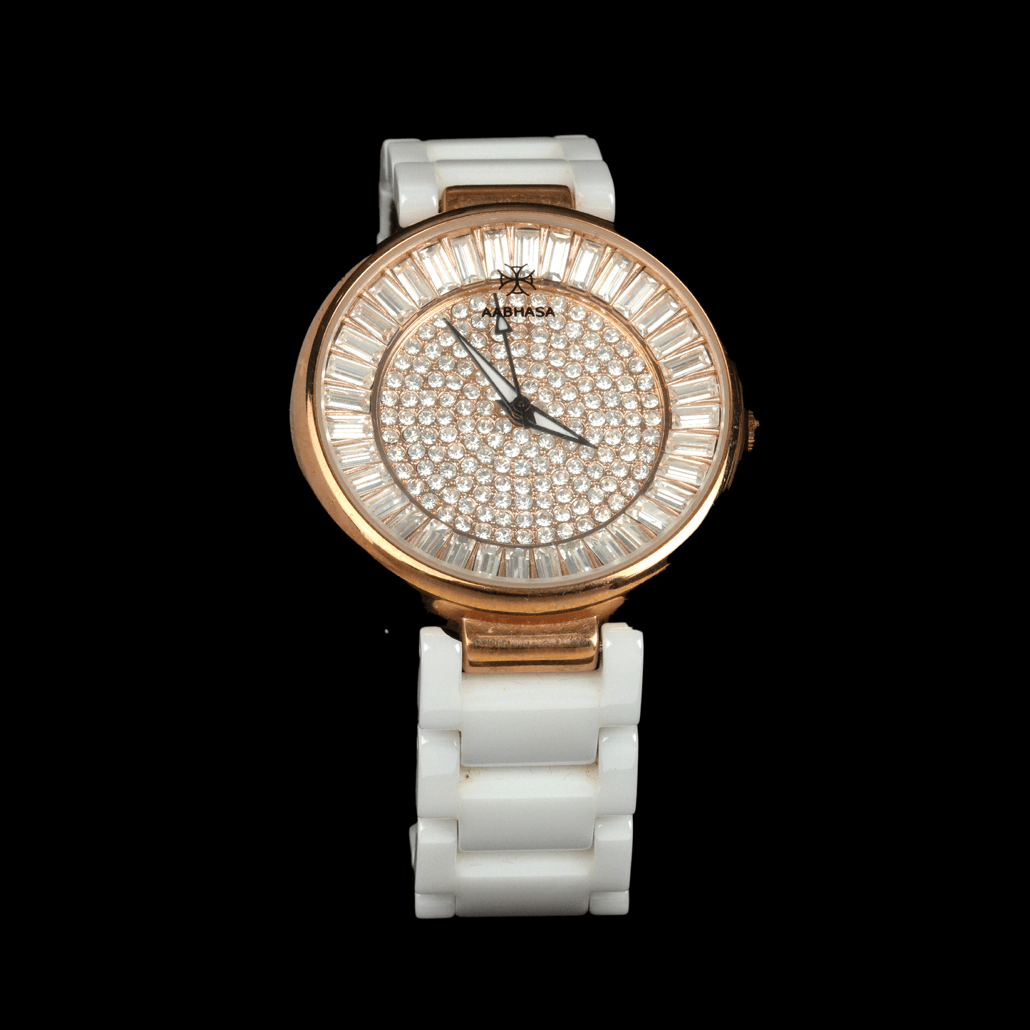 Mother  Of Pearl Dial & Zircon Watch