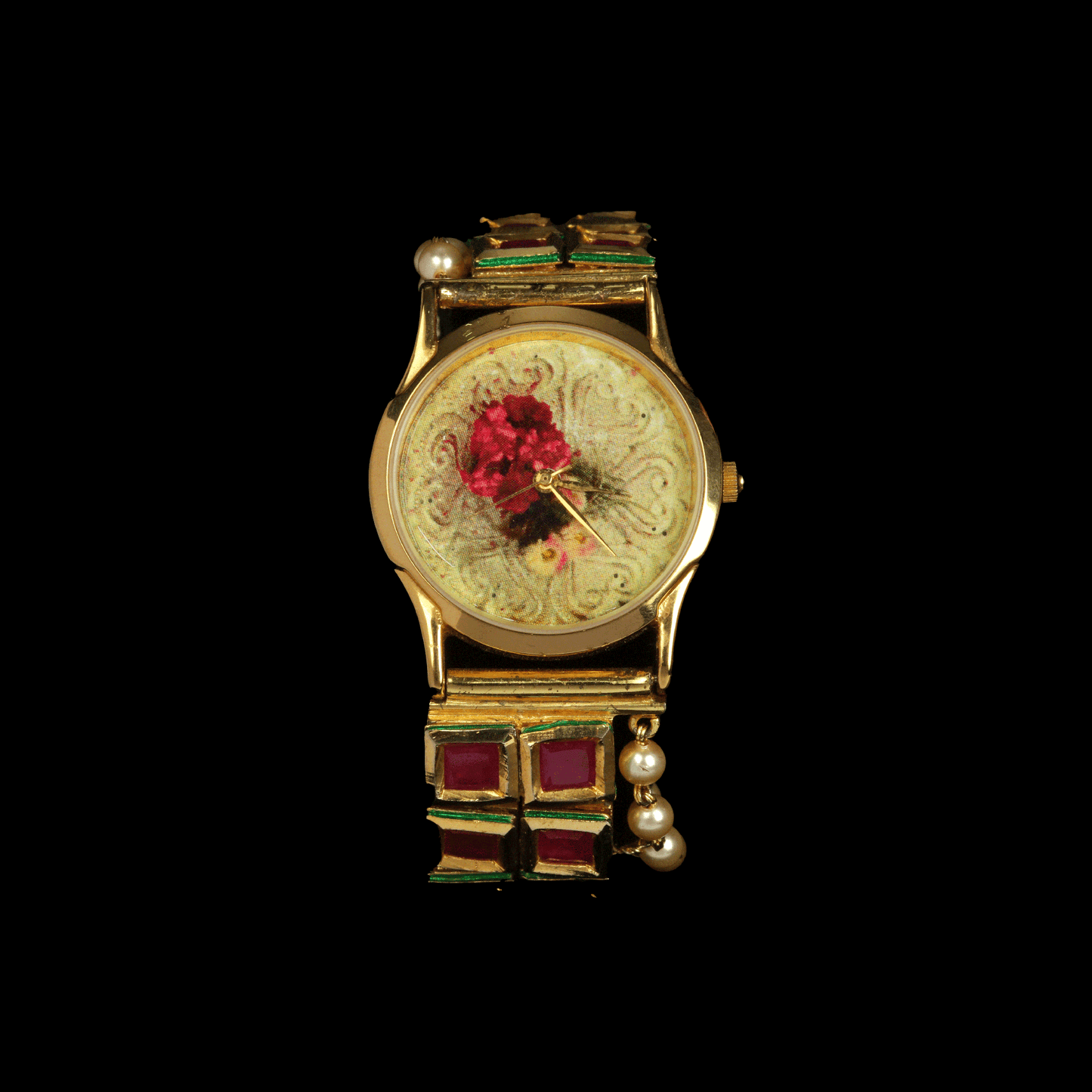 Ruby Kundan Watch