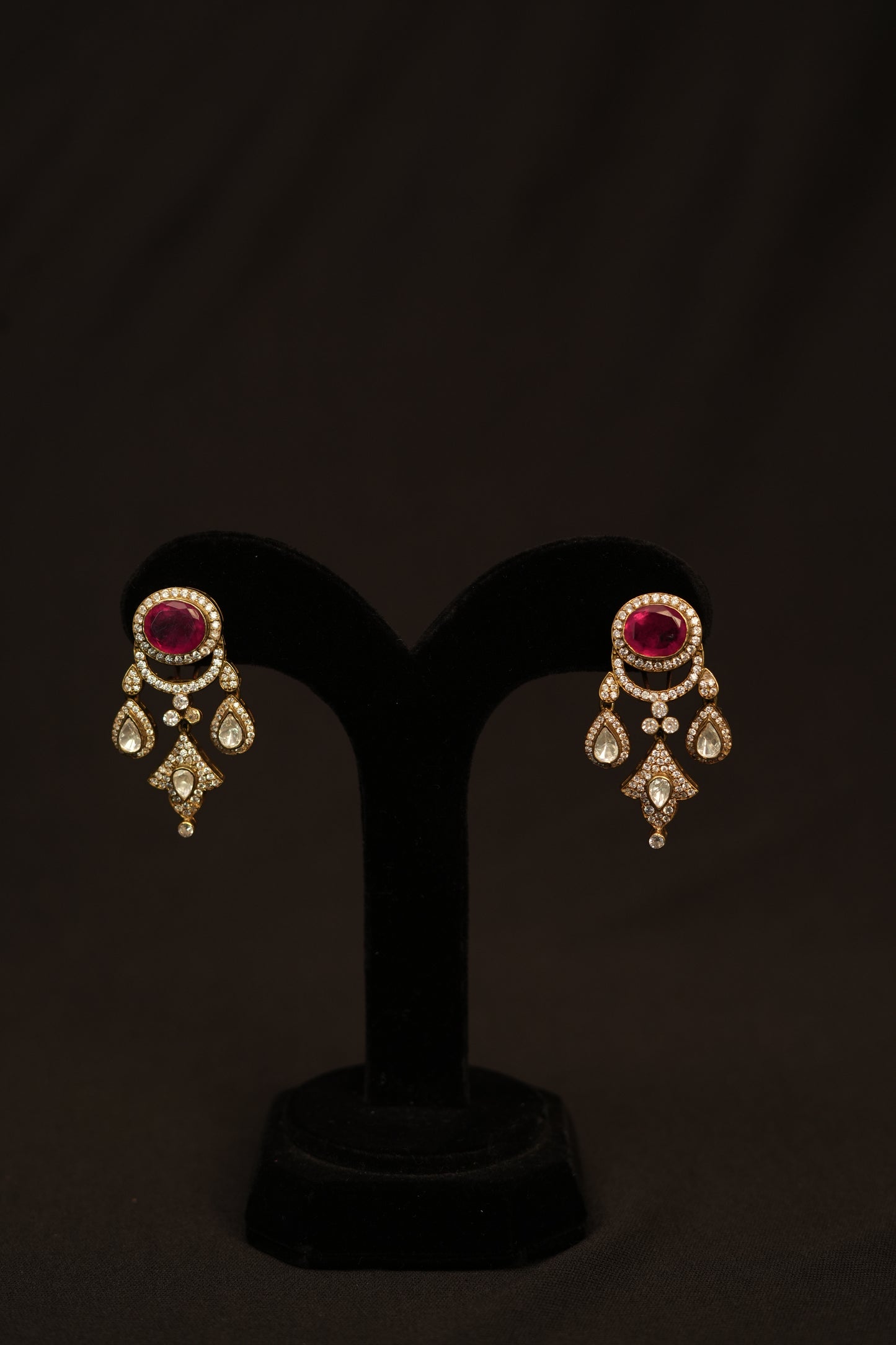 Ruby Noor Polki Set.