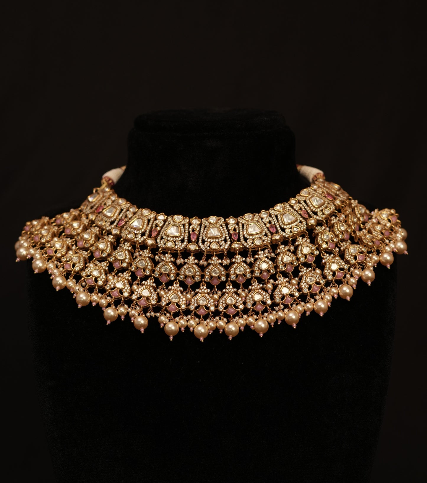 Royal Pearl Polki Choker Set