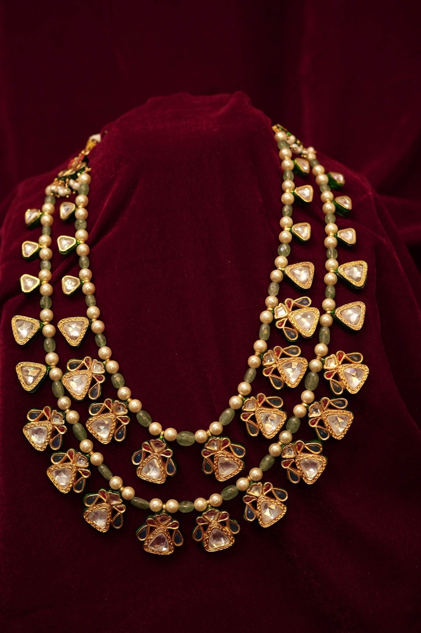 Royal Big Polki with Pearl Set.
