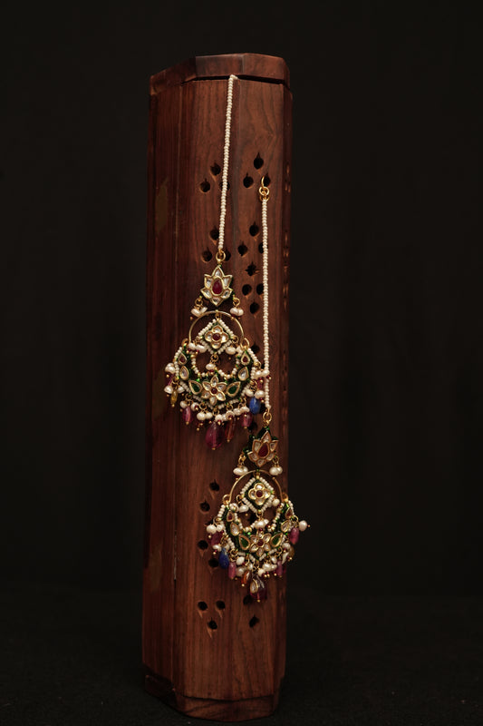 Rangrez Polki Chandbali.