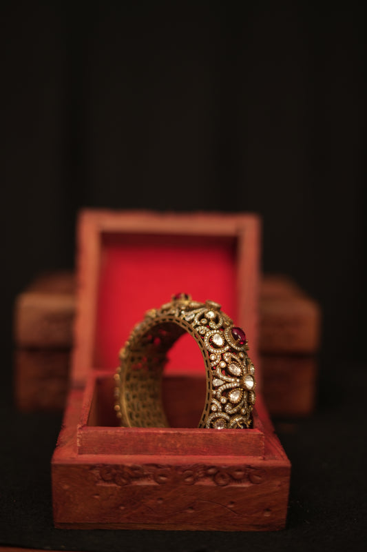 A royal antique-finish kada.