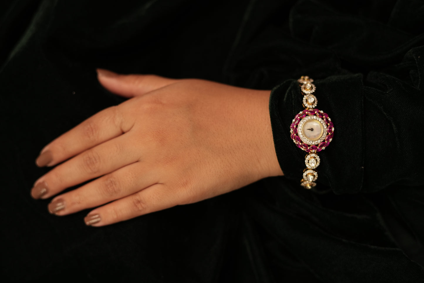 PureSilver  Classic Ruby Bracelet Watch.