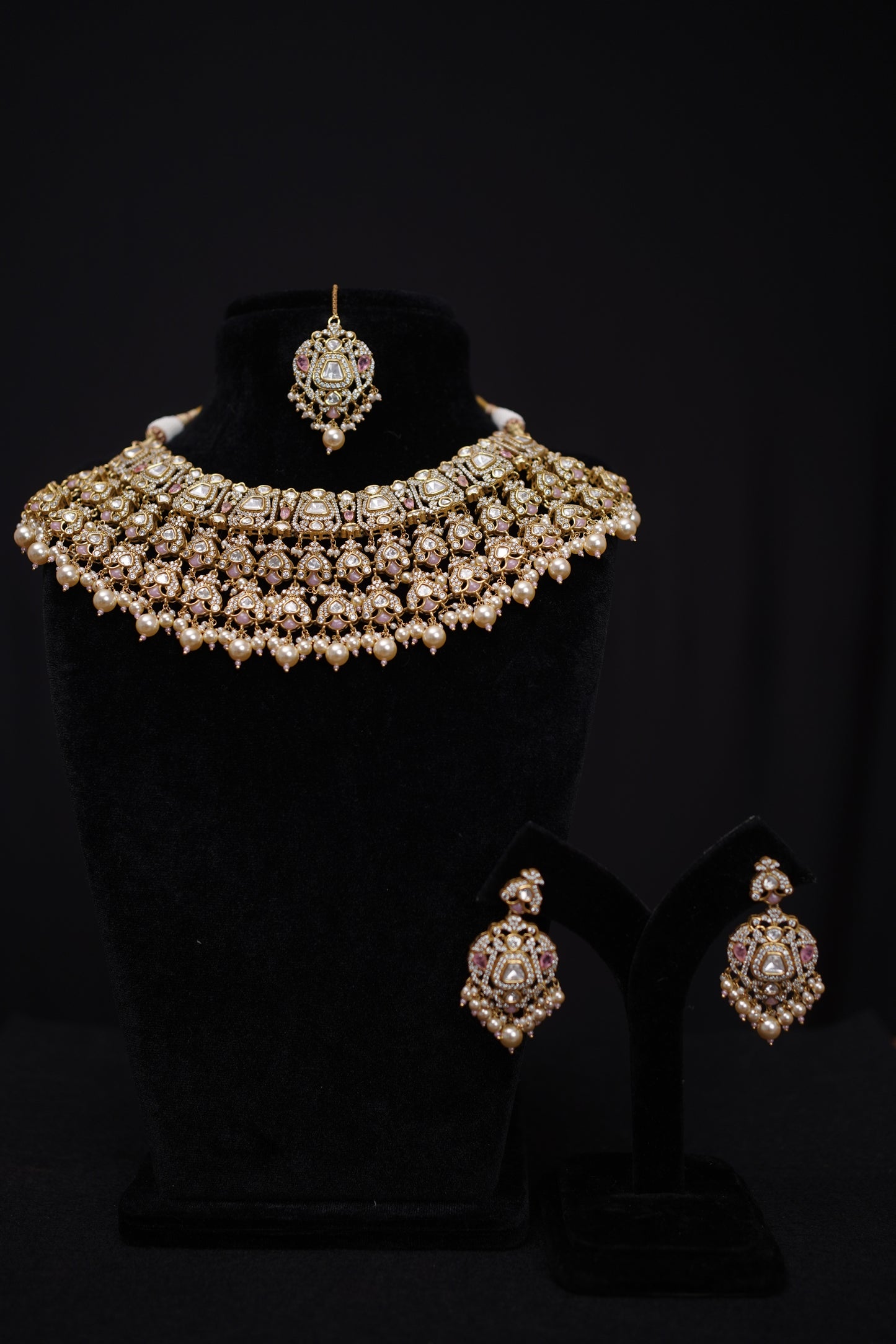 Royal Pearl Polki Choker Set