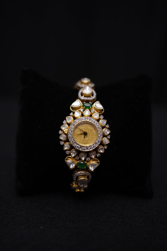 Emerald Kundan Heritage Watch.