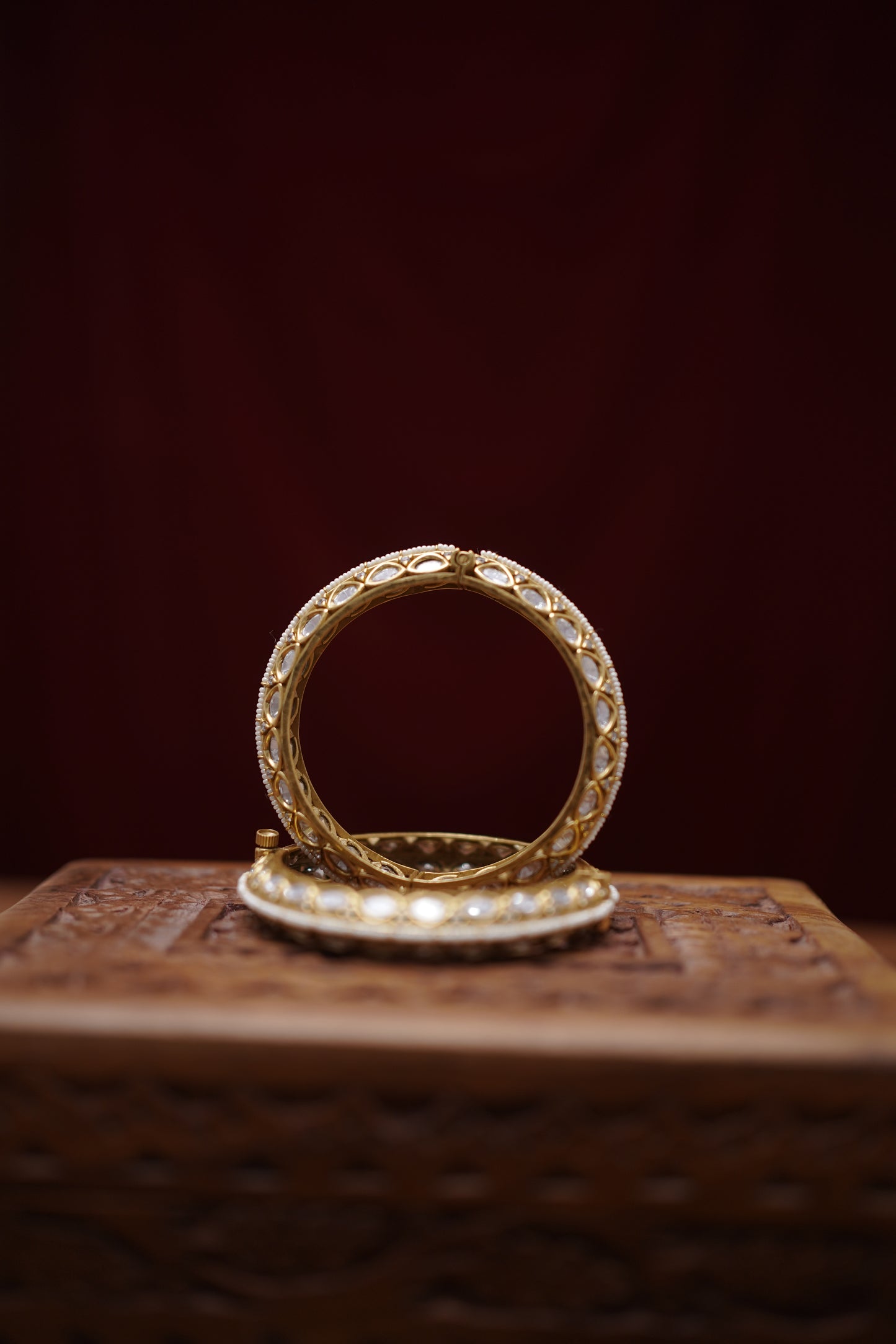 Kundan and Pearl Jadau Kada.