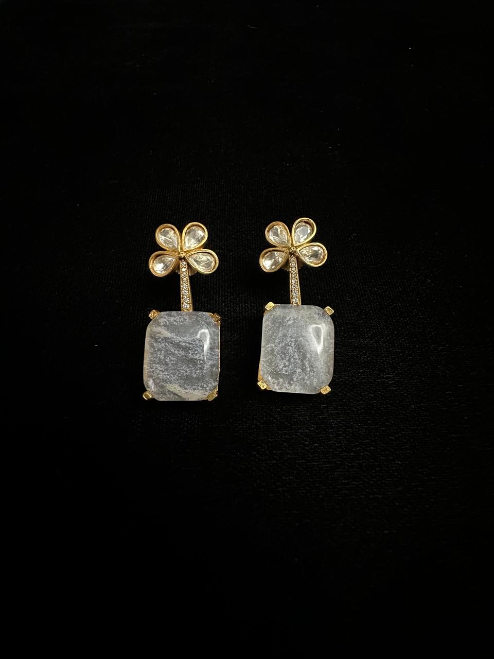 Indo-Western Stone and Polki Set