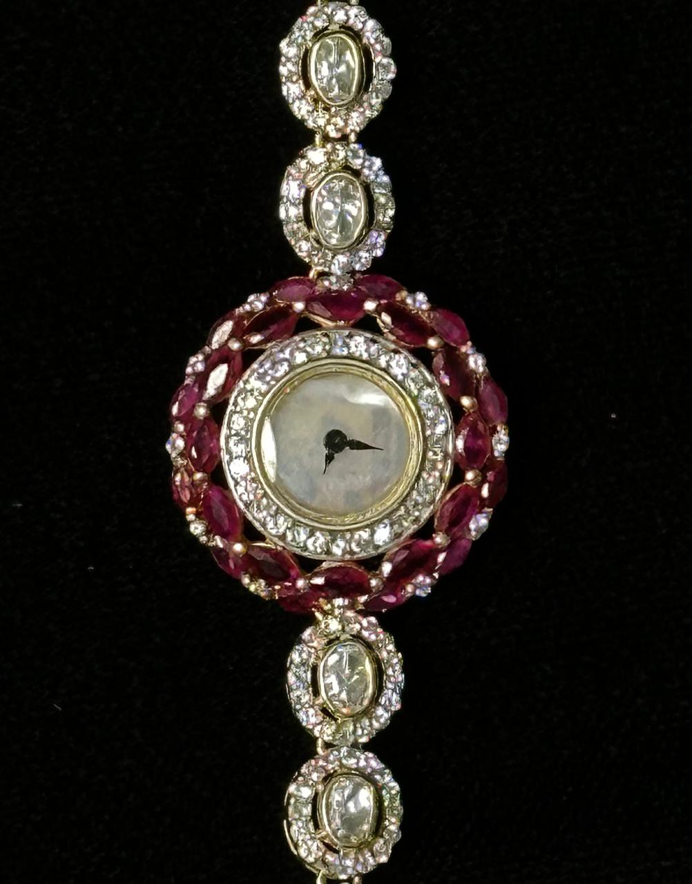PureSilver  Classic Ruby Bracelet Watch.