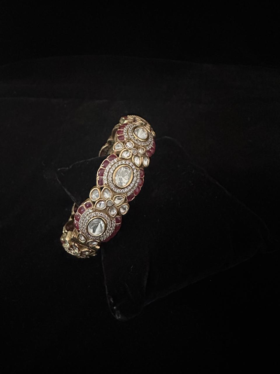 Rajsi Polki Ruby Bangle.