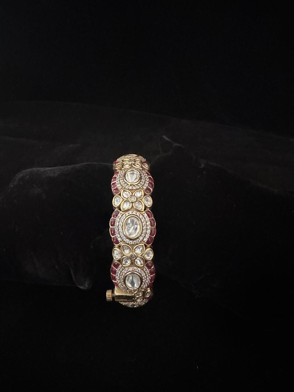 Rajsi Polki Ruby Bangle.