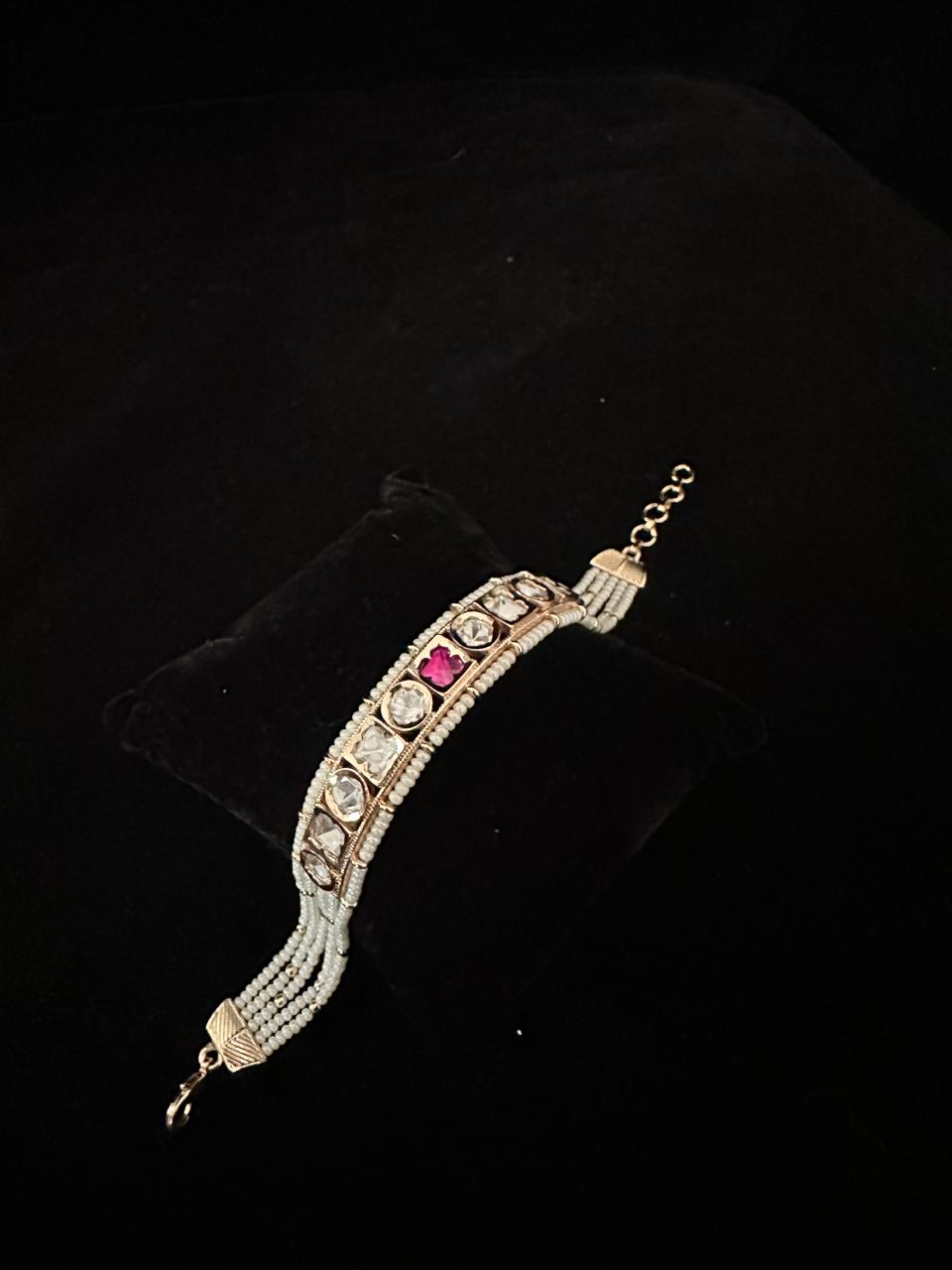 Heritage Ruby Pearl Bracelet.