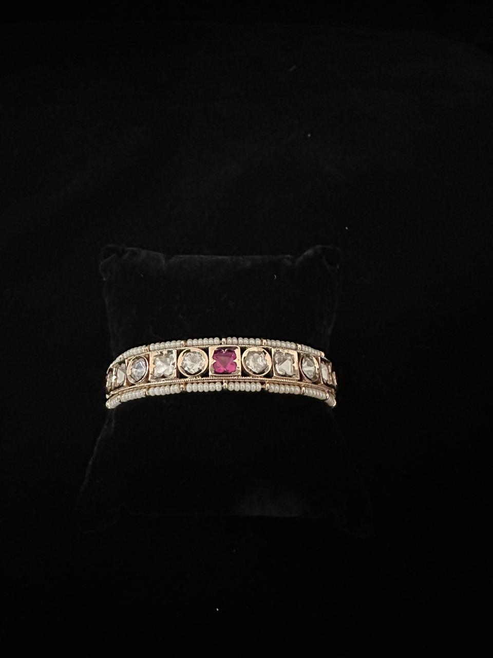 Heritage Ruby Pearl Bracelet.