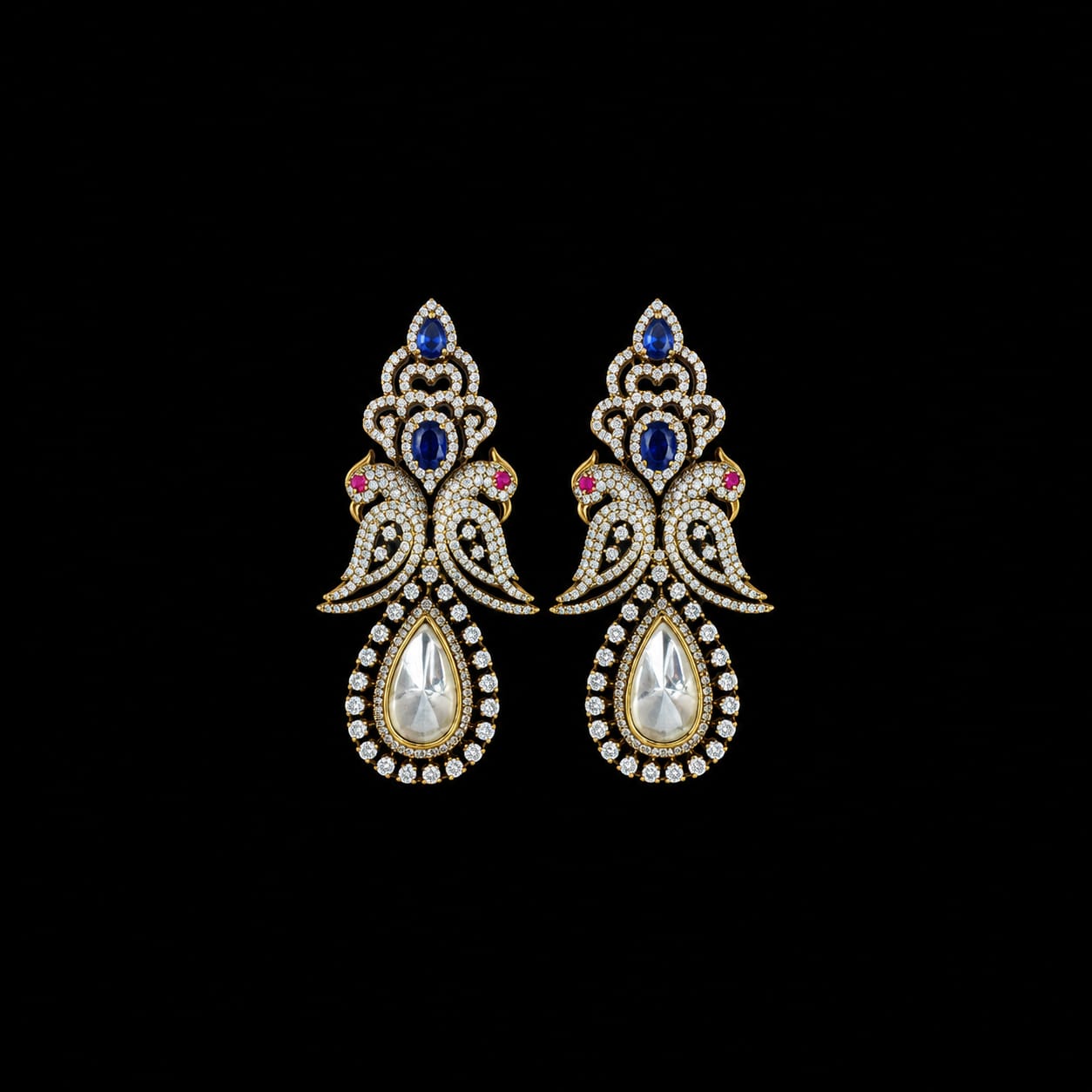 Royal Silver Earrings.